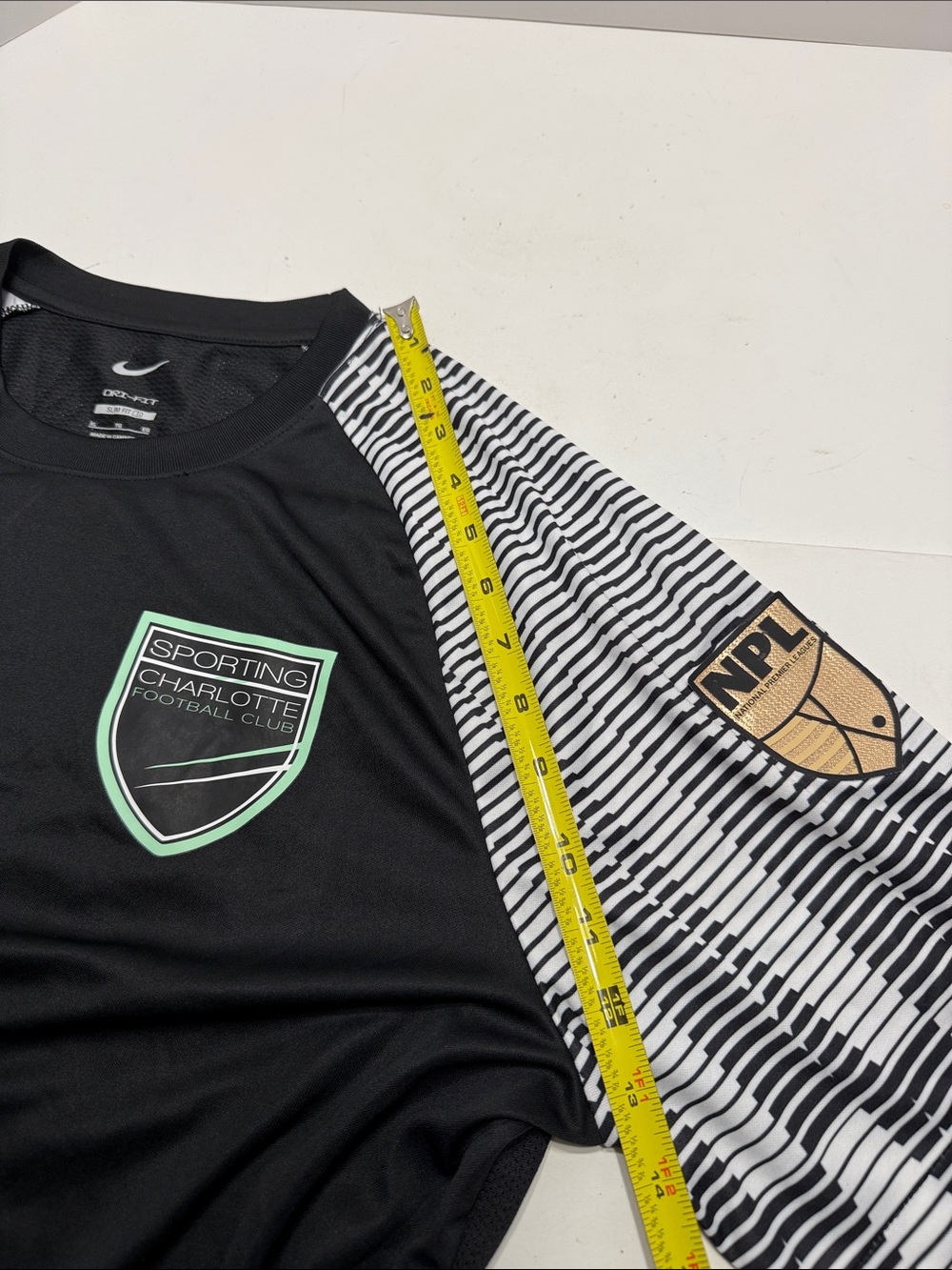 Nike NPLeagues charlotte Football club Men’s Black Soccer Jersey - Picture 16 of 16